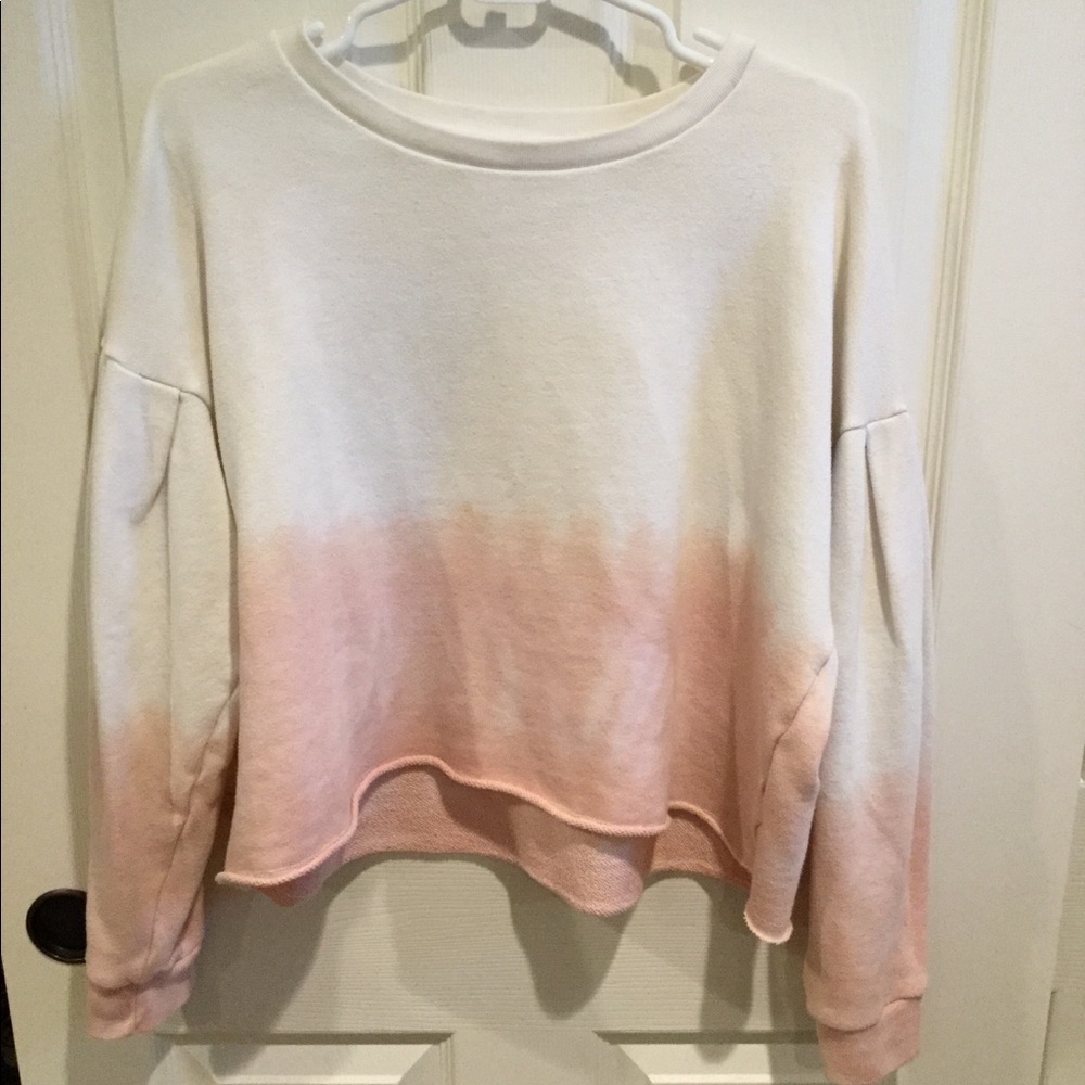 Ombré Cropped Sweatshirt